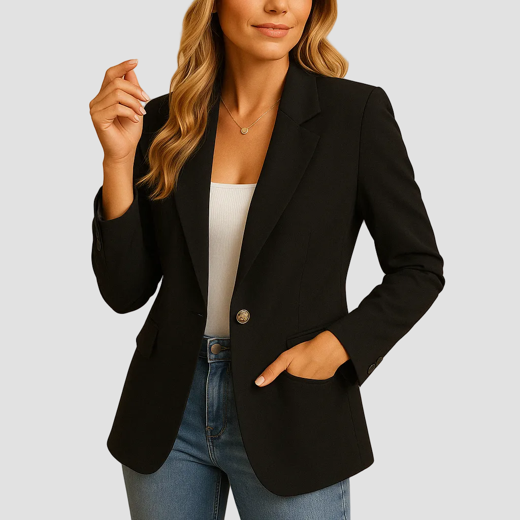 Angelique | Blazer ajusté en tissu extensible
