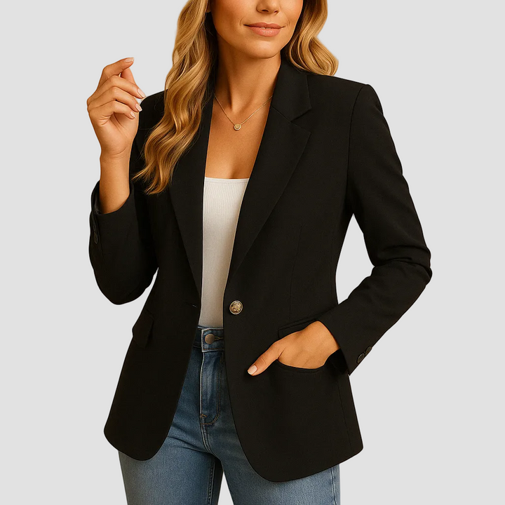 Angelique | Blazer ajusté en tissu extensible