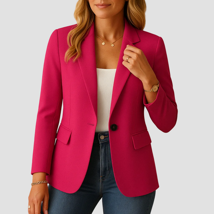 Angelique | Blazer ajusté en tissu extensible