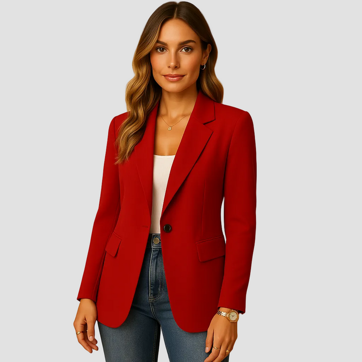 Angelique | Blazer ajusté en tissu extensible