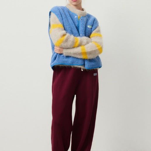 Gilet Femme en Laine d’Agneau Boutonné
