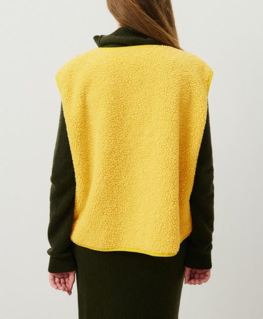 Gilet Femme en Laine d’Agneau Boutonné