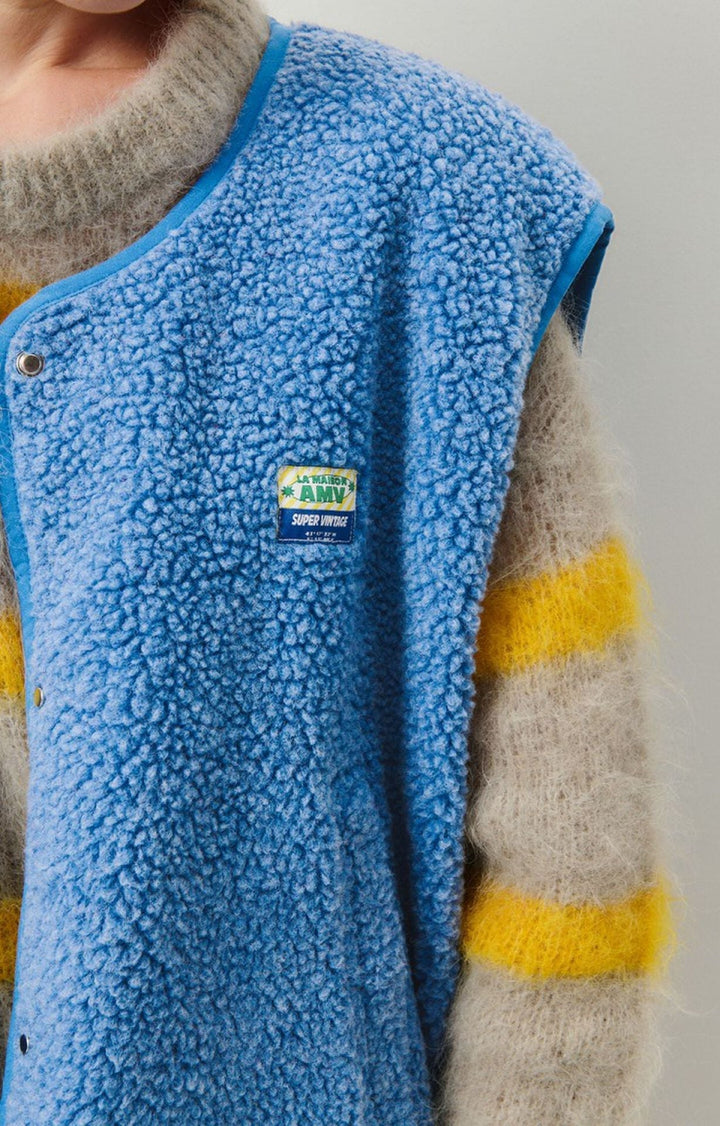 Gilet Femme en Laine d’Agneau Boutonné