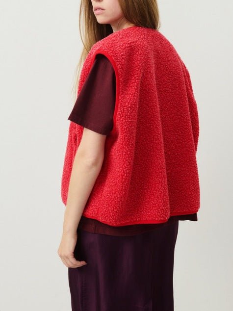 Gilet Femme en Laine d’Agneau Boutonné