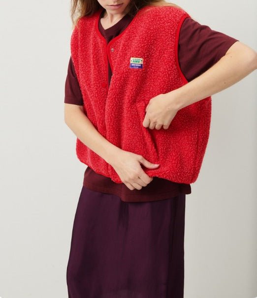Gilet Femme en Laine d’Agneau Boutonné