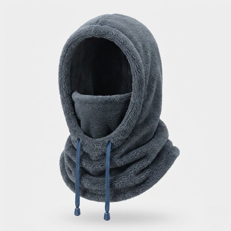 Passamontagna da donna in pile Sherpa con scaldacollo integrato