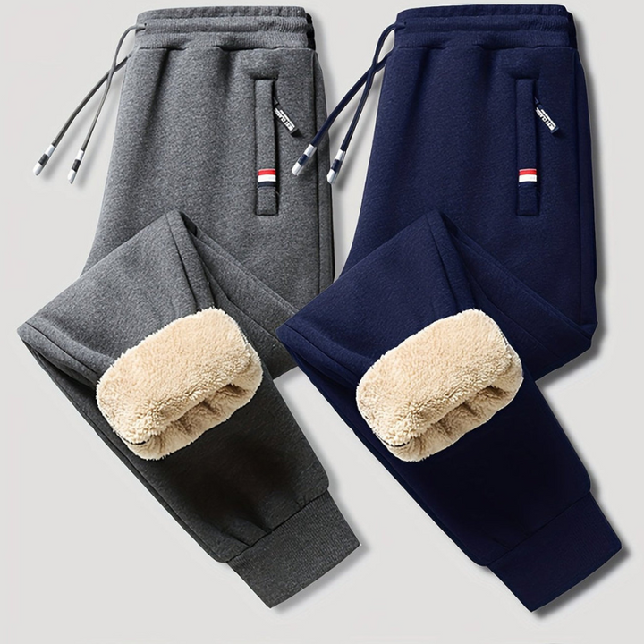 Jogger Homme Thermique Doublé Polaire avec Cordon