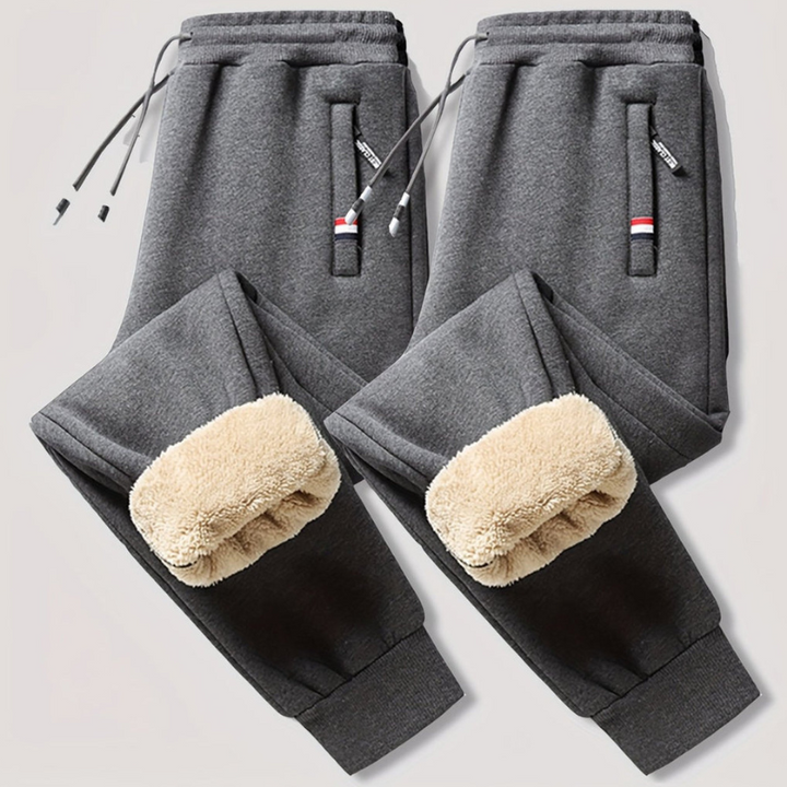 Jogger Homme Thermique Doublé Polaire avec Cordon