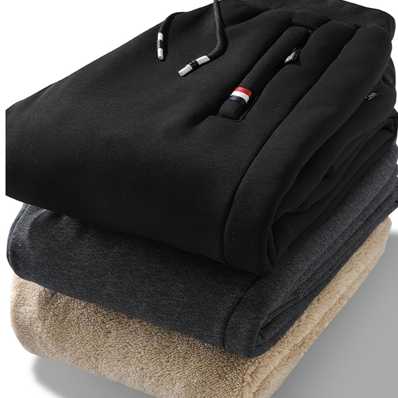 Jogger Homme Thermique Doublé Polaire avec Cordon
