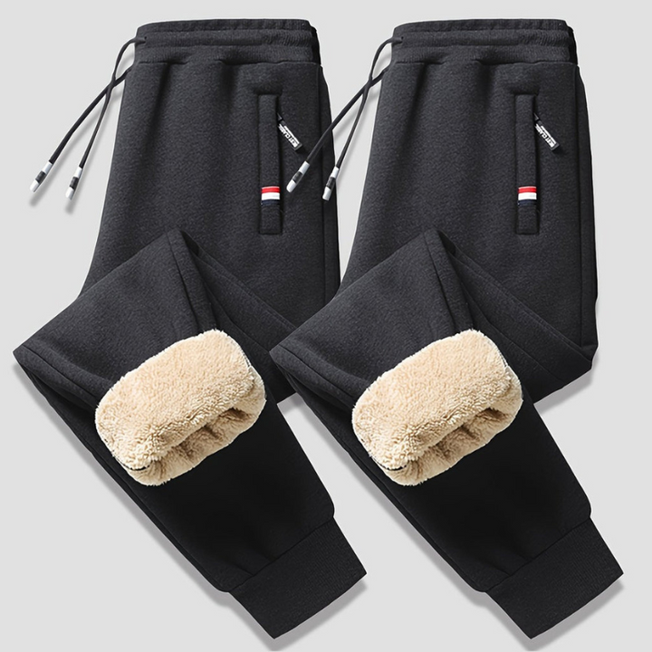 Jogger Homme Thermique Doublé Polaire avec Cordon