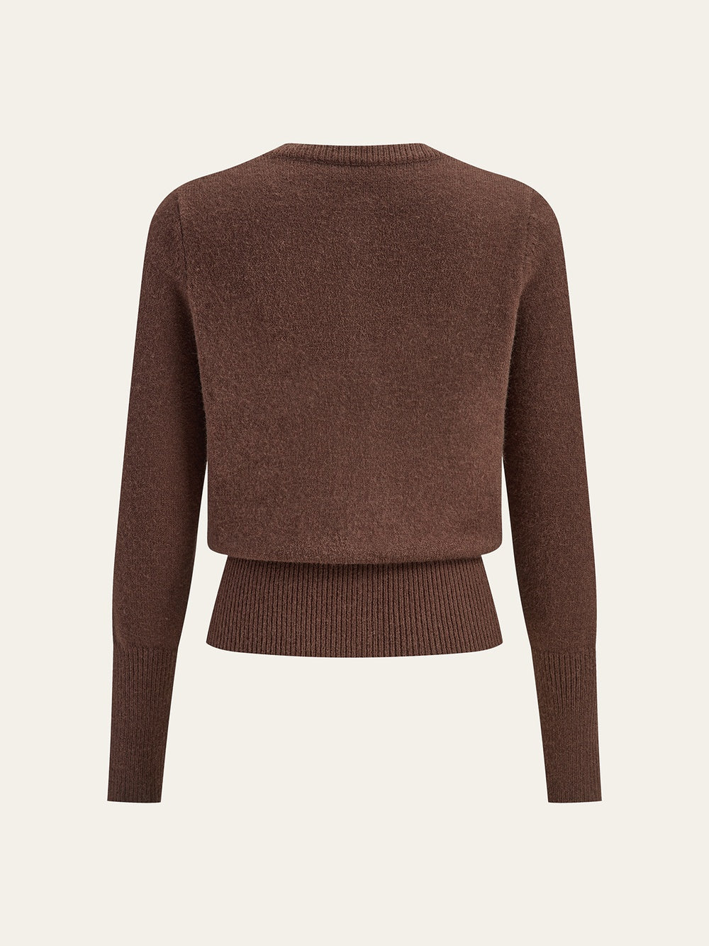 Cardigan Femme Court Ajusté Avec Boutons Décoratifs