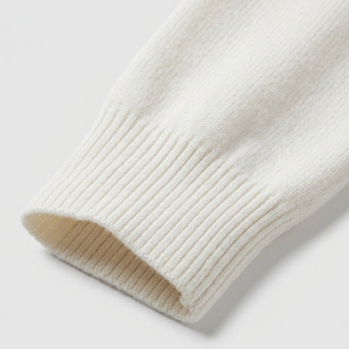 Men's Half-Zip Knit Sweater with Ribbed Trim and Stand Collar