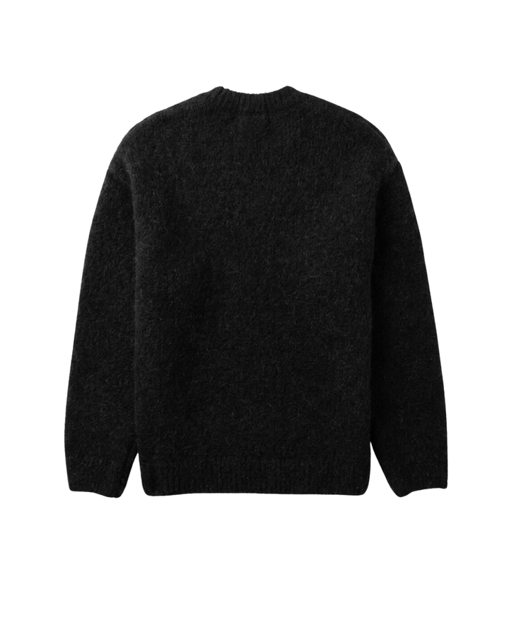 Pull Homme Col Rond en Maille Texturée avec Bordures Côtelées
