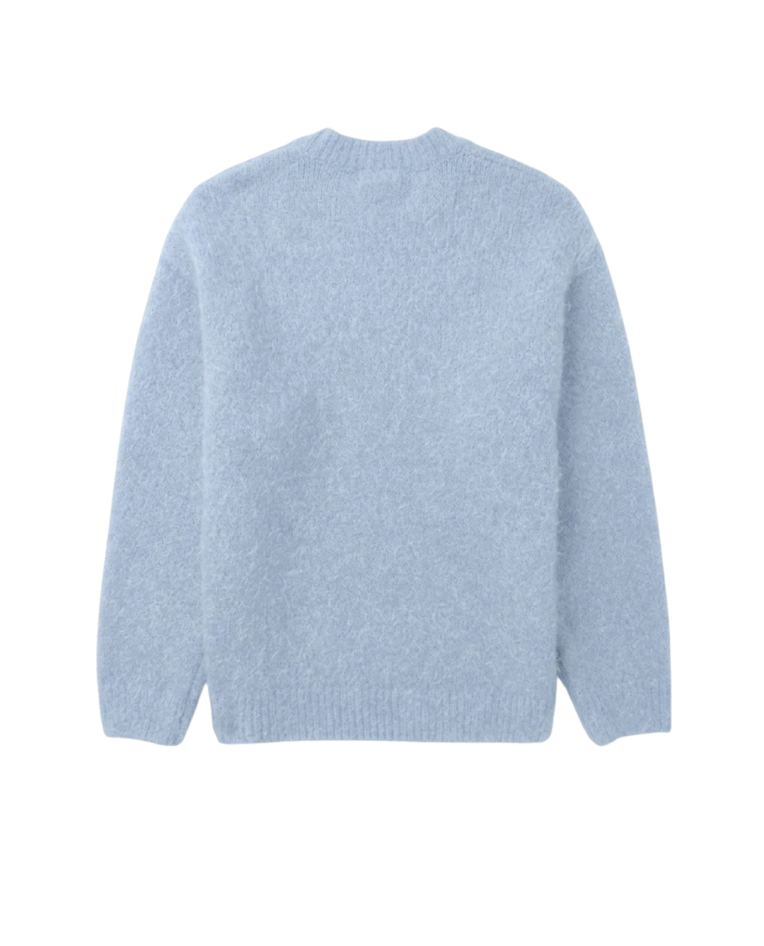 Pull Homme Col Rond en Maille Texturée avec Bordures Côtelées