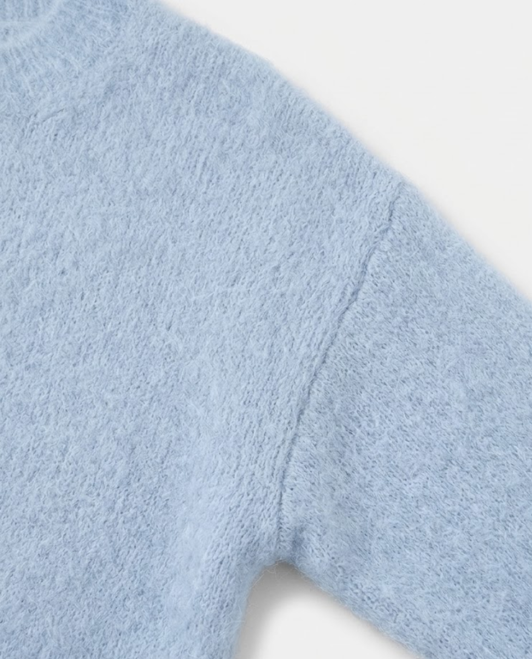 Pull Homme Col Rond en Maille Texturée avec Bordures Côtelées