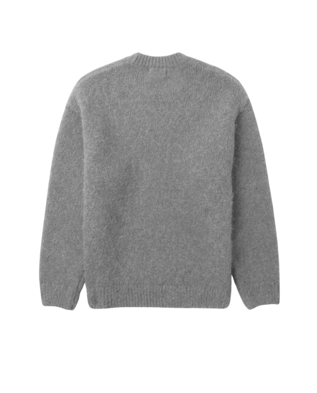 Pull Homme Col Rond en Maille Texturée avec Bordures Côtelées