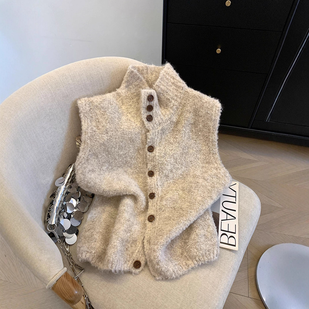 Stacy | Gilet en Tricot Sans Manches Sophistiqué