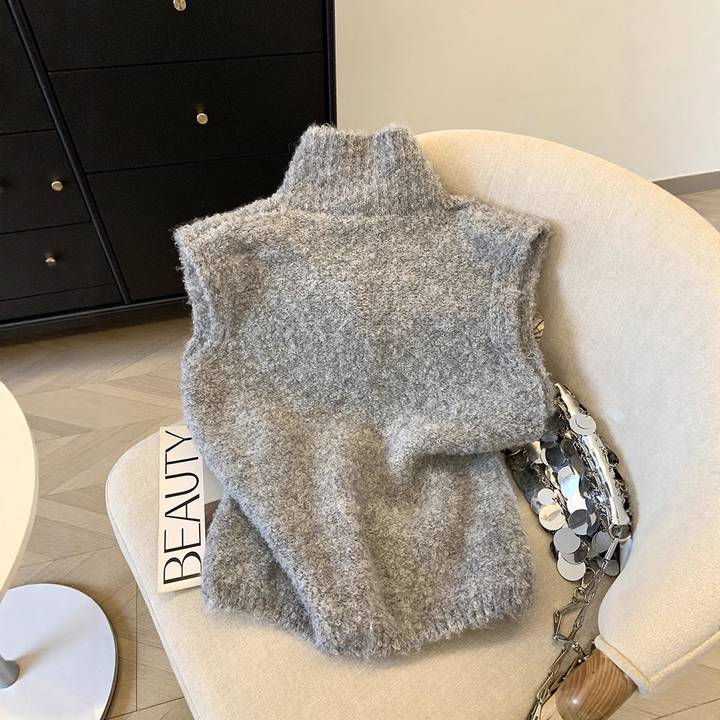 Stacy | Gilet en Tricot Sans Manches Sophistiqué