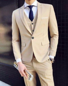 Costume Sur Mesure Classique Invité De Mariage Pour Homme | 3 Pièces