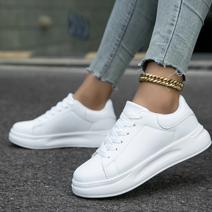 Baskets Décontractées à Lacets avec Semelle Amortissante