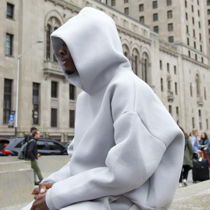 Ensemble Surdimensionné Homme À Capuche Et Pantalon De Jogging Uni