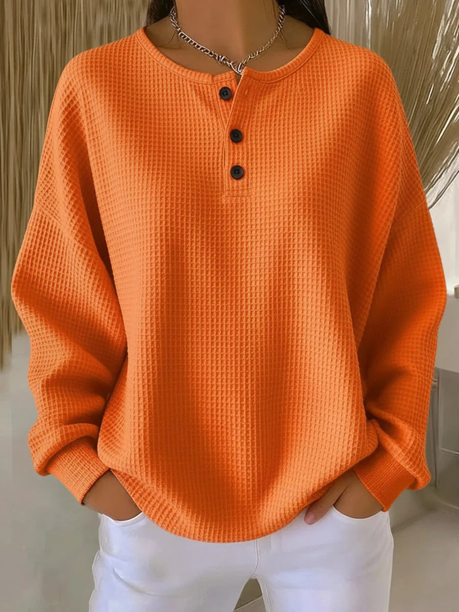 Beau | Pull femme en maille gaufrée double
