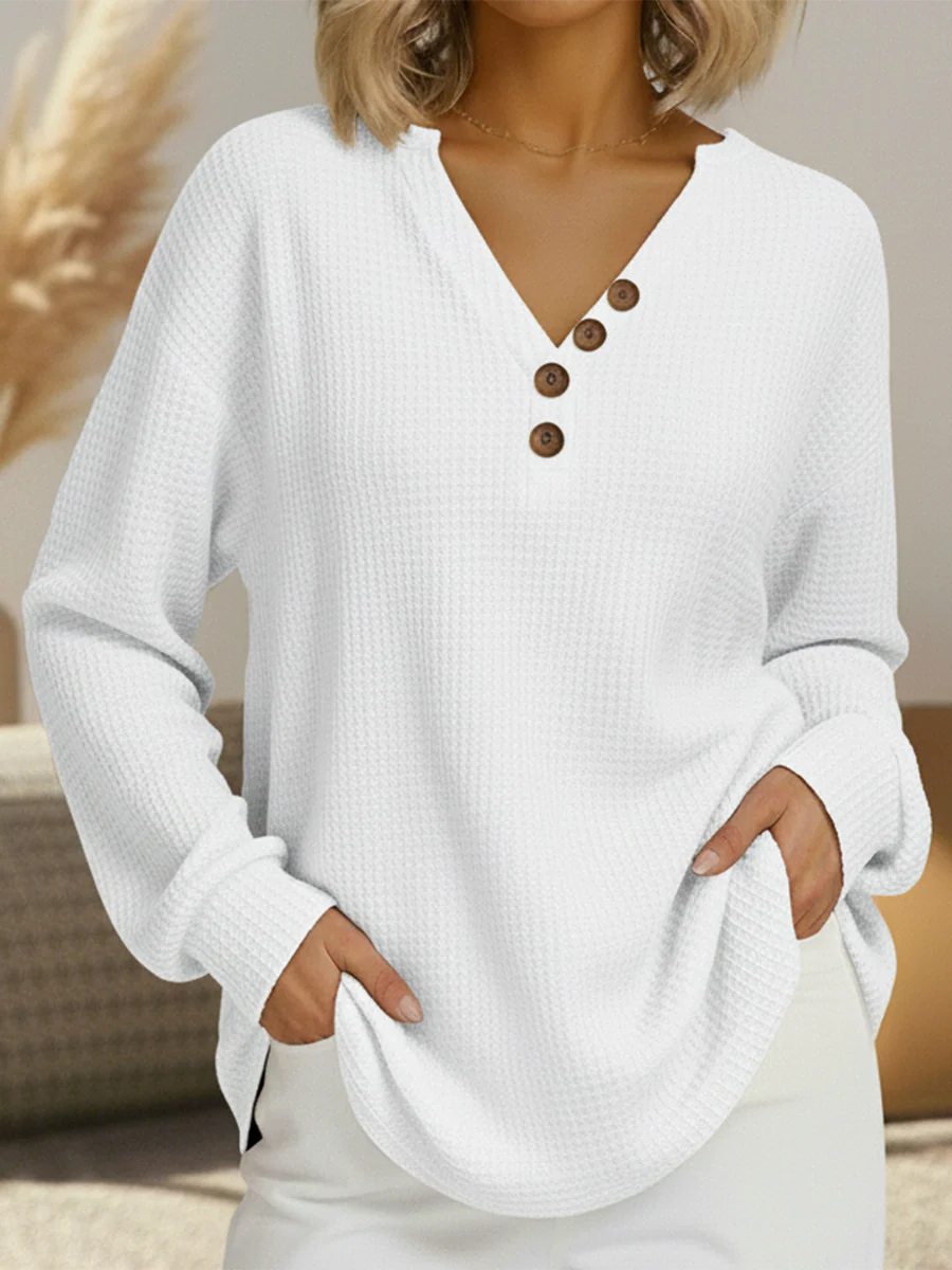 Beau | Pull femme en maille gaufrée double