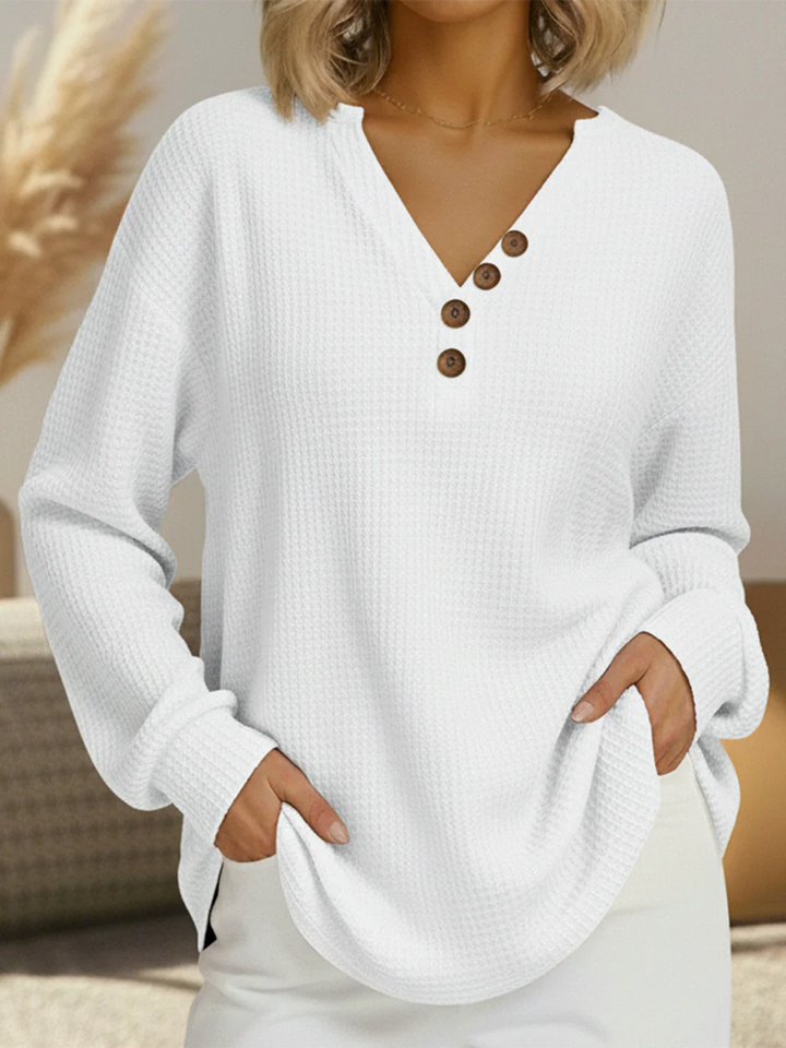 Beau | Pull femme en maille gaufrée double