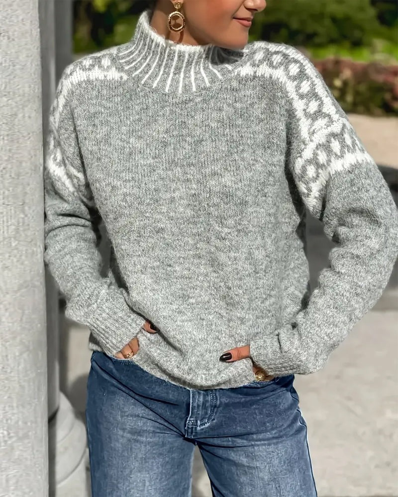 Beau | Pull femme en maille gaufrée double