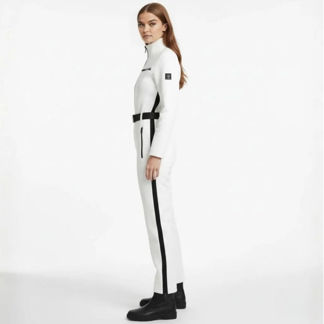 Combinaison de Ski Femme Ceinturée Softshell Doublée Polaire