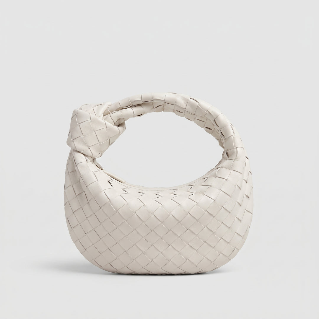 Mini Sac à Main Tressé Femme avec Anse Nouée