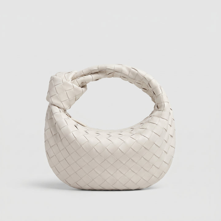 Mini Sac à Main Tressé Femme avec Anse Nouée