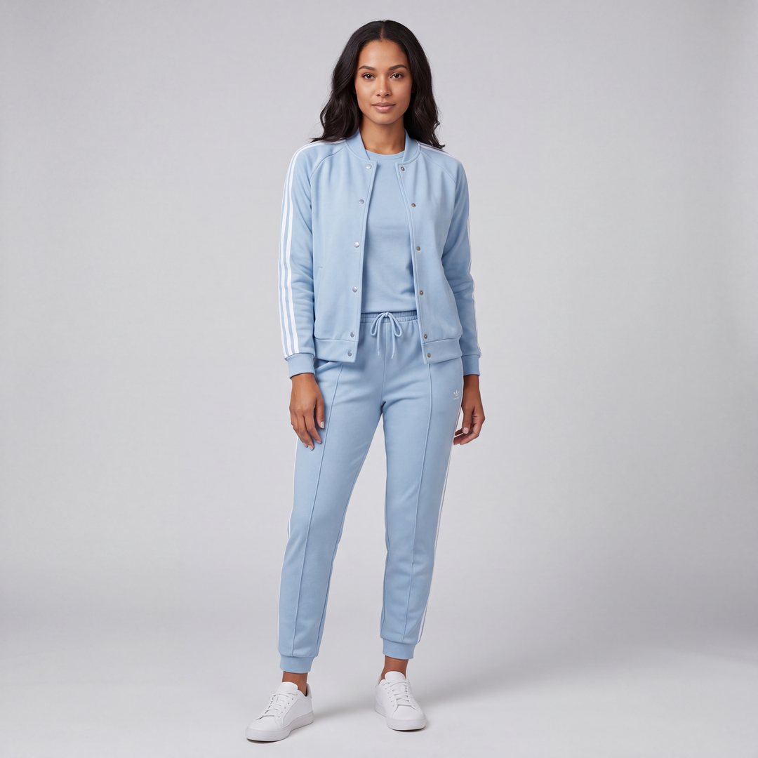 Céline | Ensemble Sport Femme 3 Pièces avec Veste, Haut et Jogger