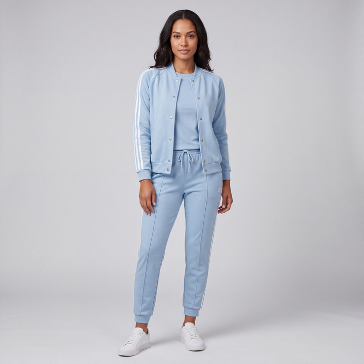 Céline | Ensemble Sport Femme 3 Pièces avec Veste, Haut et Jogger