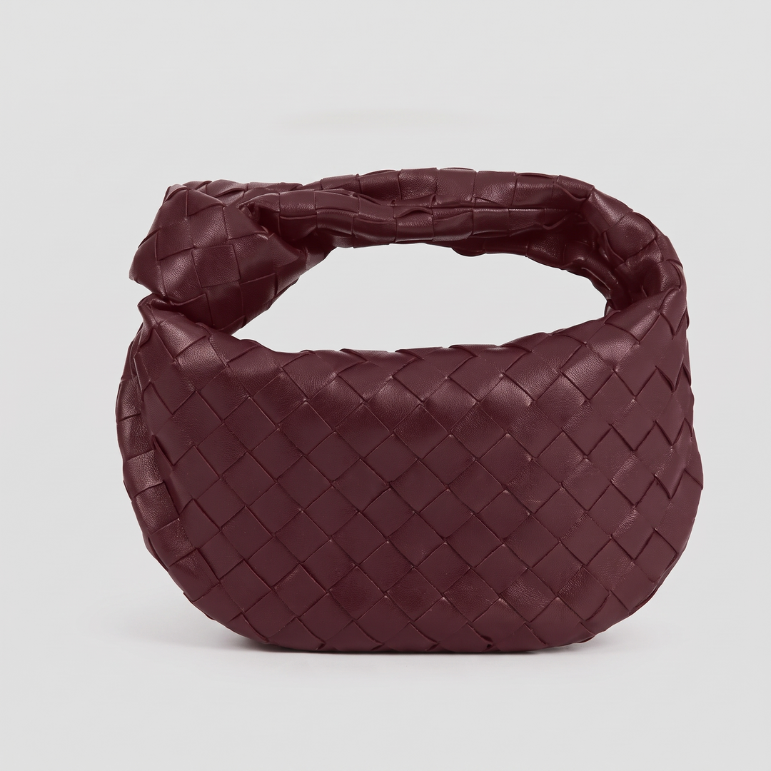 Mini Sac à Main Tressé Femme avec Anse Nouée
