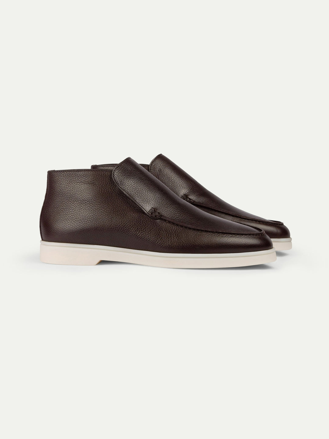 Mocassini da uomo in pelle – Fodera imbottita e punta cucita