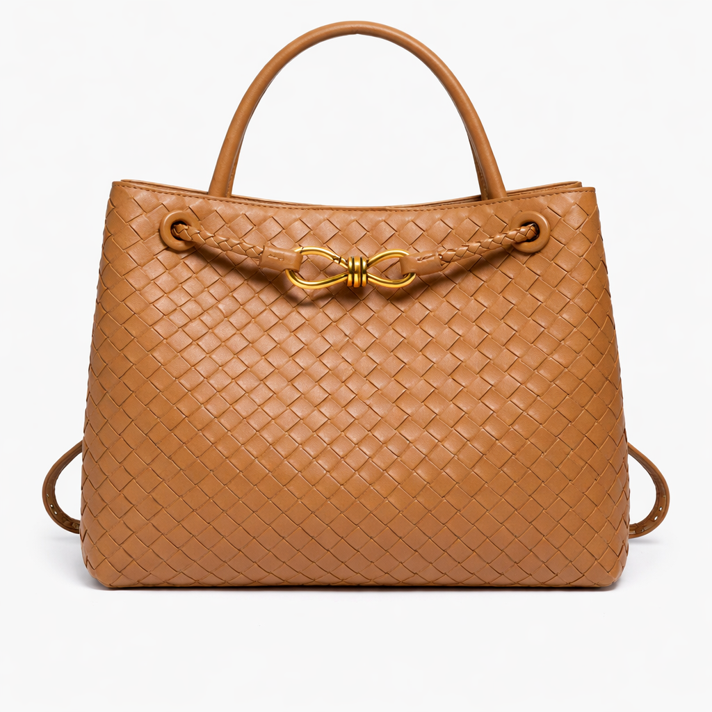 Sac Cabas Tressé Femme en Cuir Vegan – Sac à Épaule Souple