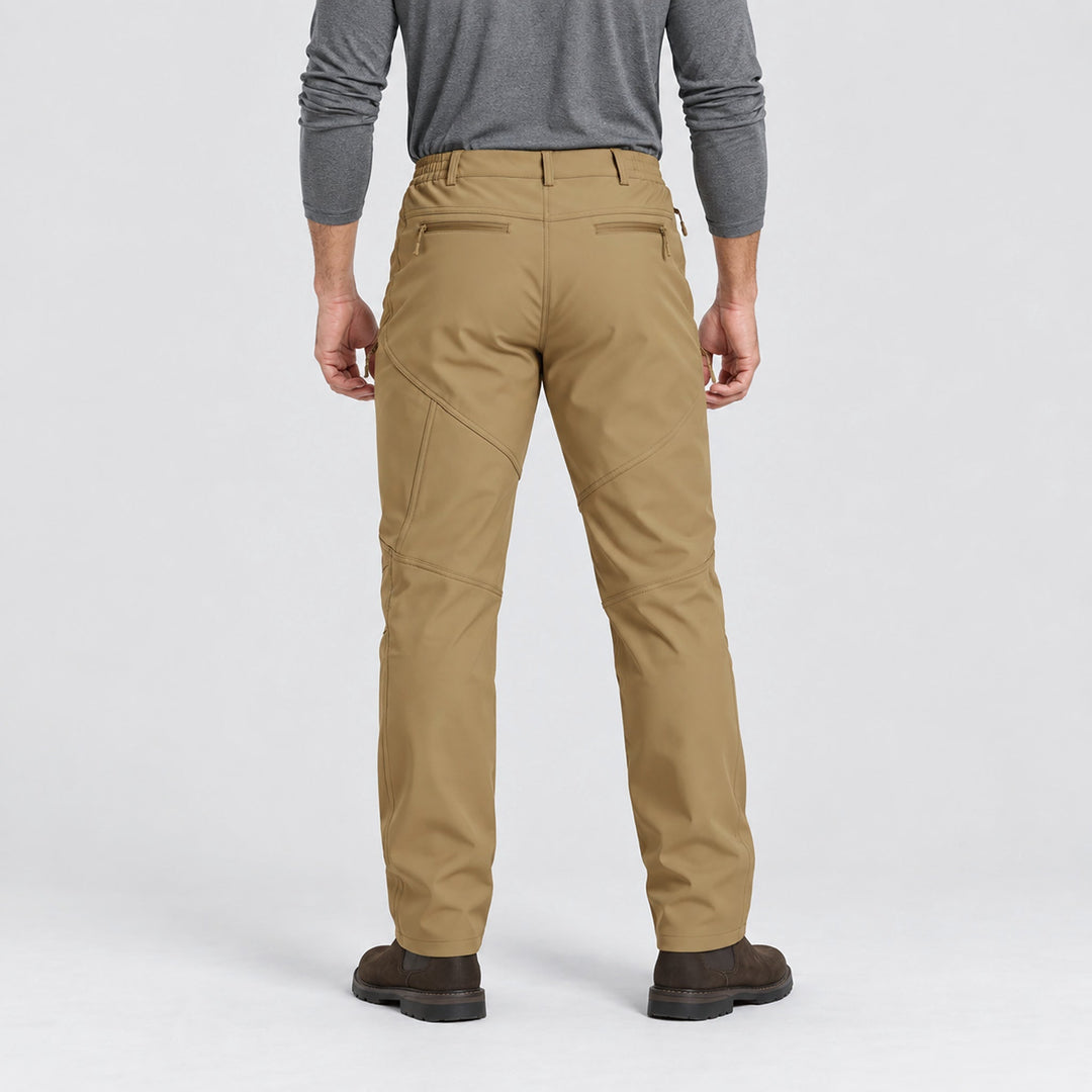 Men's Waterproof Softshell Pants with Fleece Lining