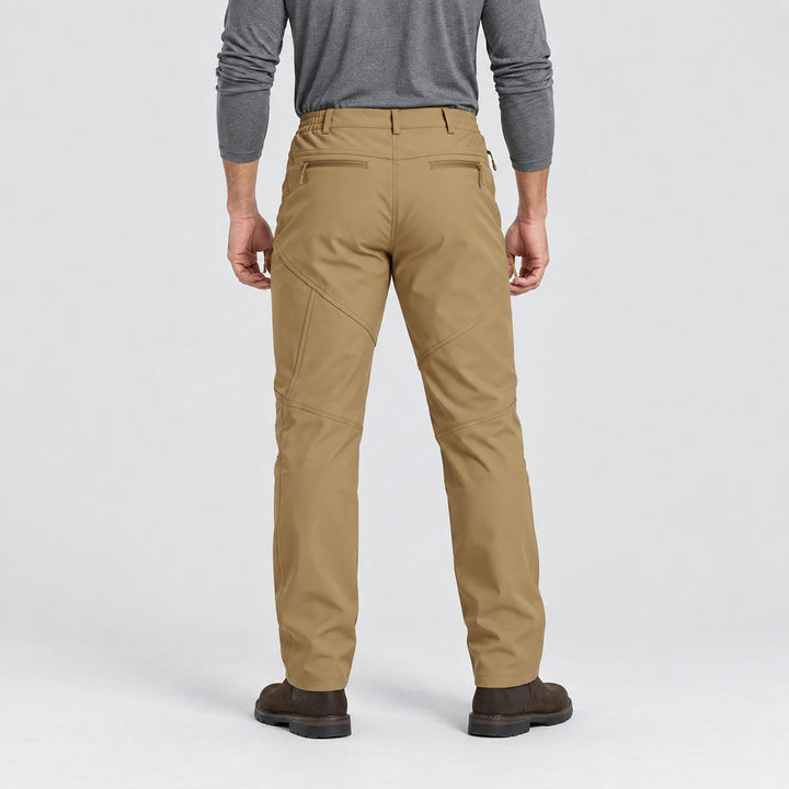 Men's Waterproof Softshell Pants with Fleece Lining