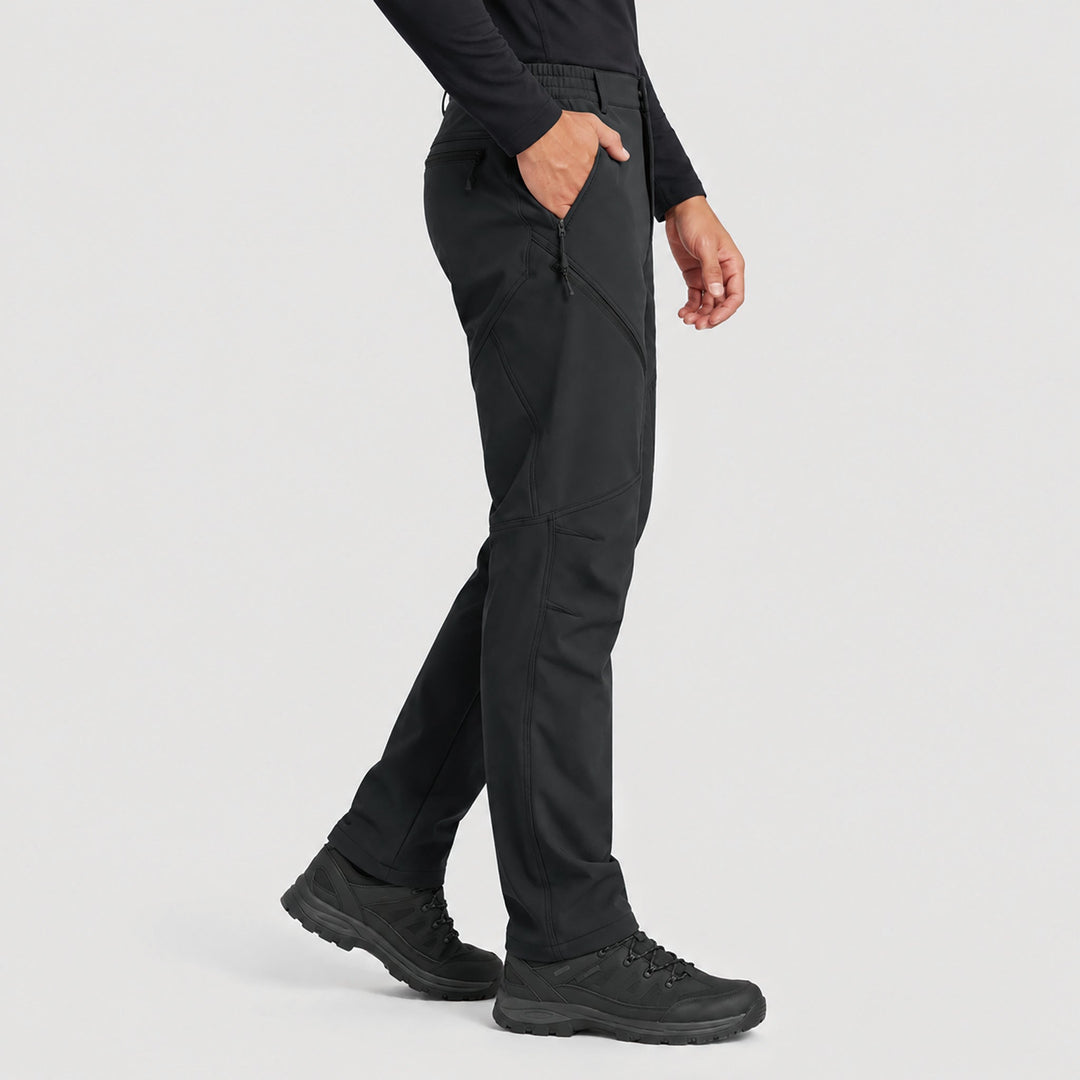 Men's Waterproof Softshell Pants with Fleece Lining