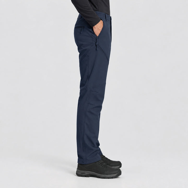 Men's Waterproof Softshell Pants with Fleece Lining