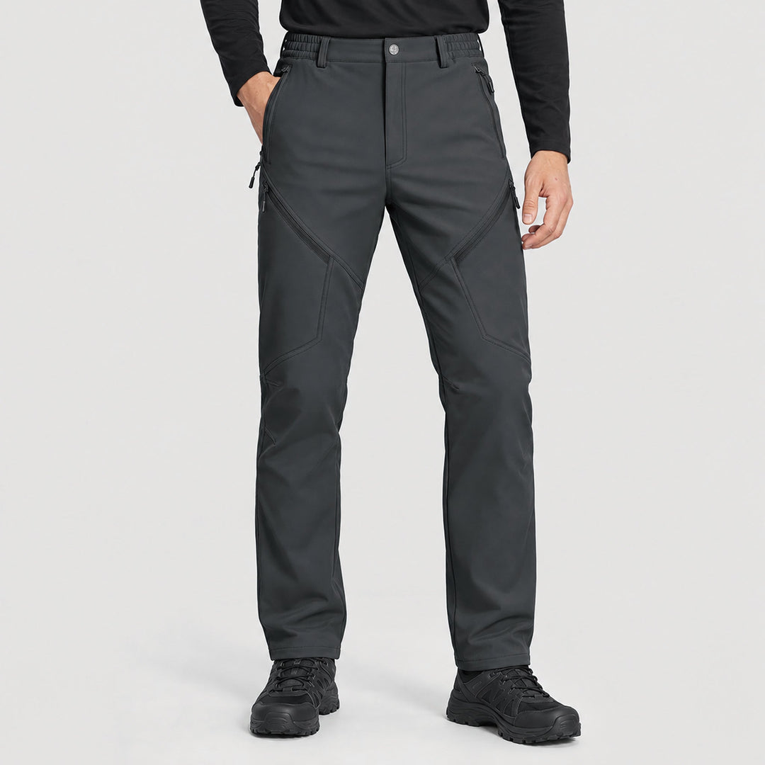 Men's Waterproof Softshell Pants with Fleece Lining