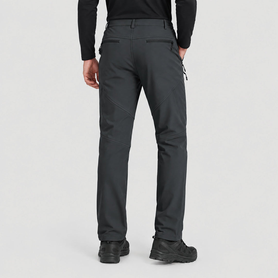 Men's Waterproof Softshell Pants with Fleece Lining