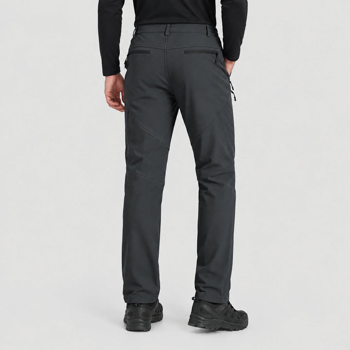 Men's Waterproof Softshell Pants with Fleece Lining