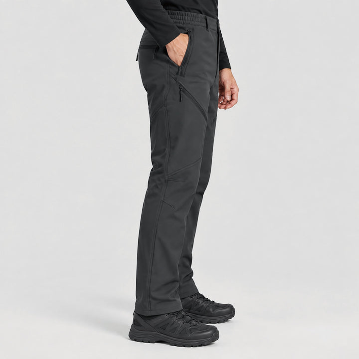 Men's Waterproof Softshell Pants with Fleece Lining