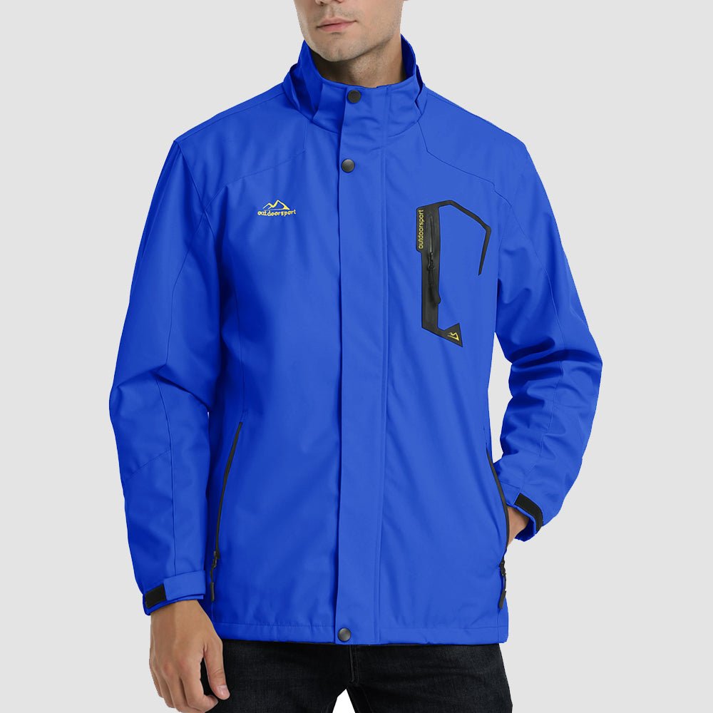 Veste de Pluie Homme Légère Imperméable à Capuche Amovible