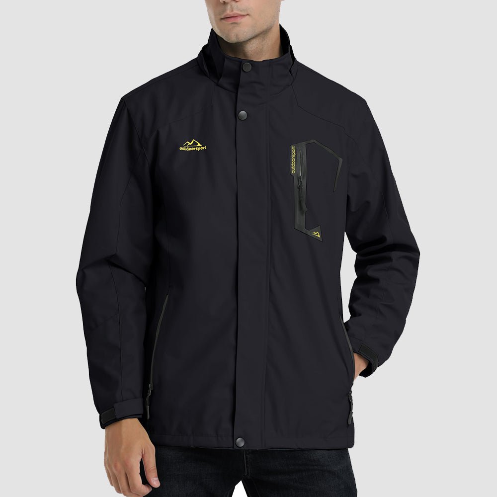 Veste de Pluie Homme Légère Imperméable à Capuche Amovible