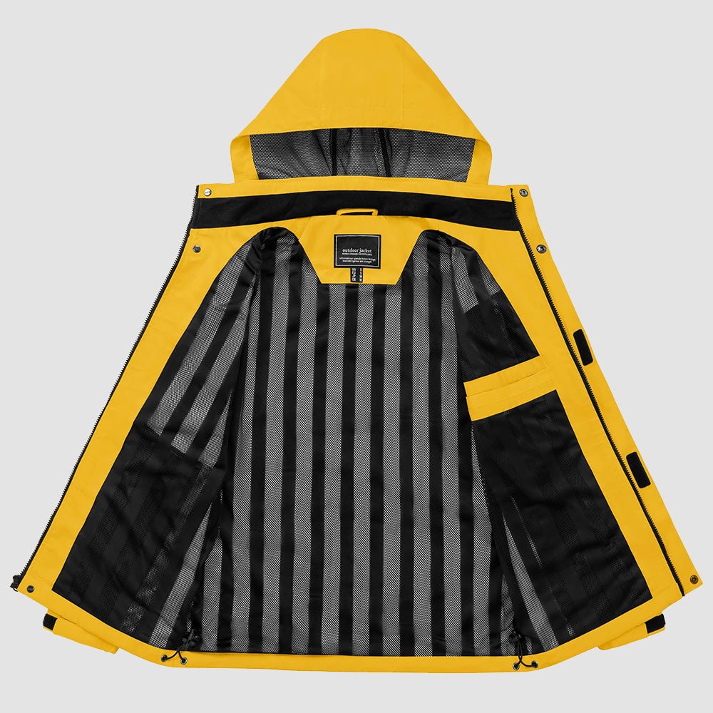 Veste de Pluie Homme Légère Imperméable à Capuche Amovible