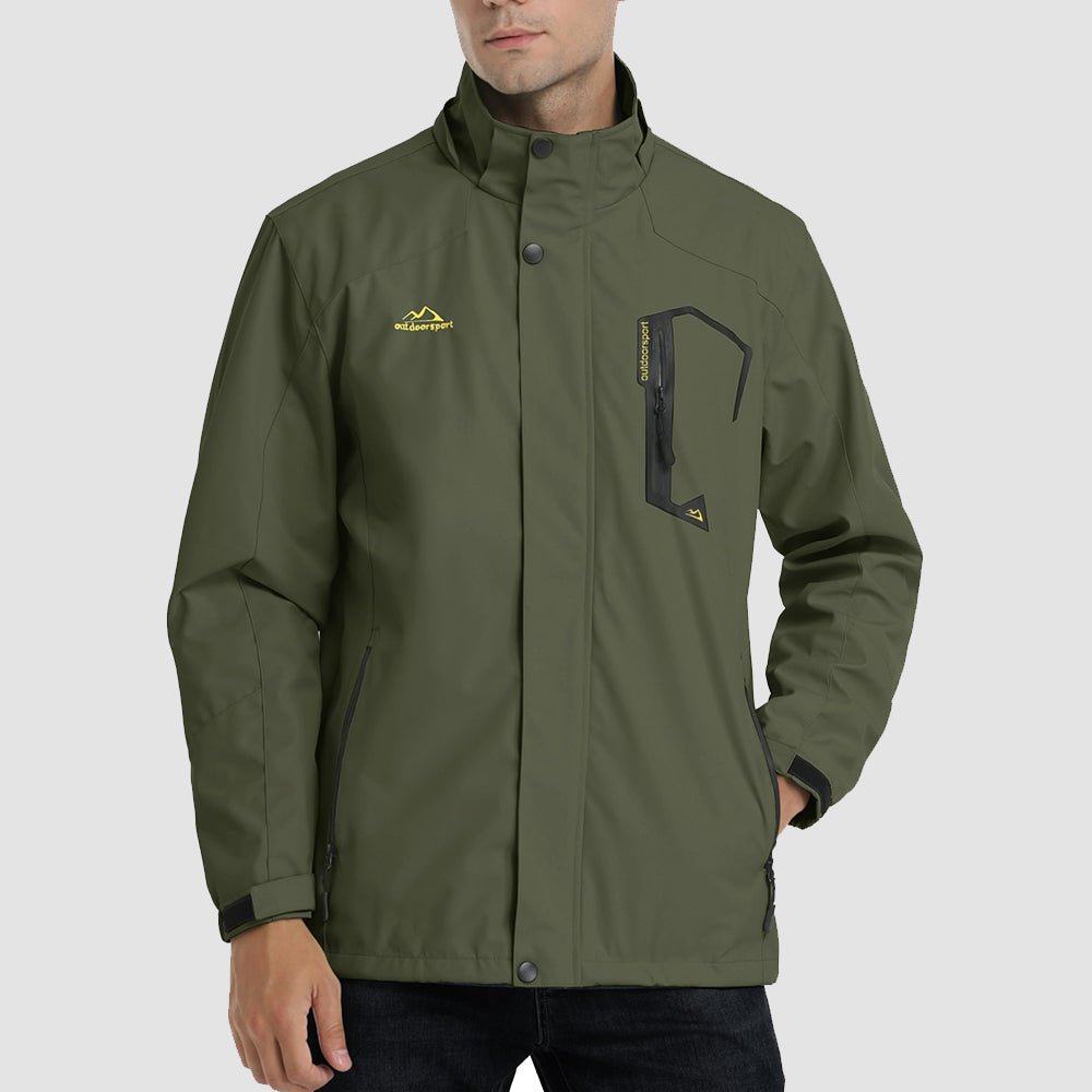 Veste de Pluie Homme Légère Imperméable à Capuche Amovible