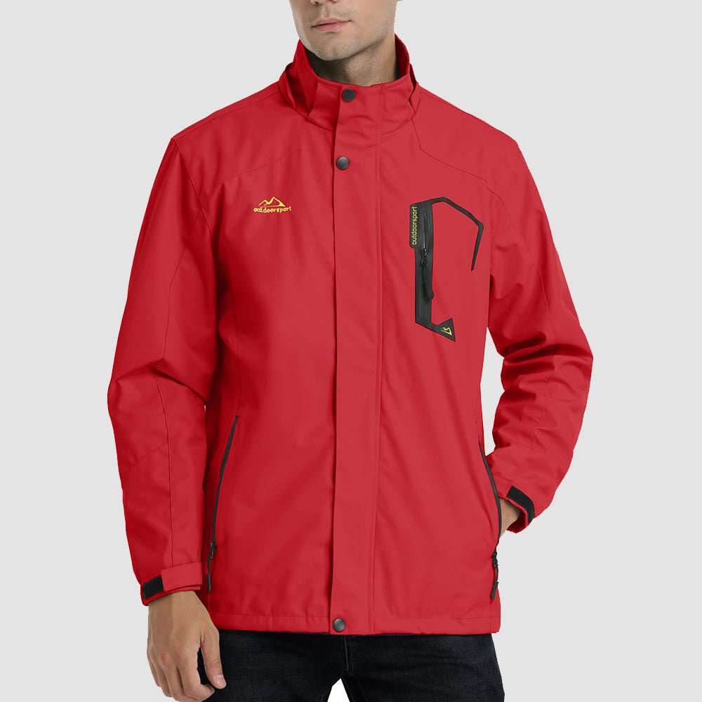 Veste de Pluie Homme Légère Imperméable à Capuche Amovible